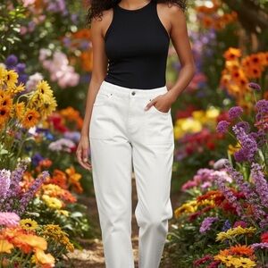 Charter Club Bristol Skinny Ankle Pants White Size 18 Tummy Control Stretch